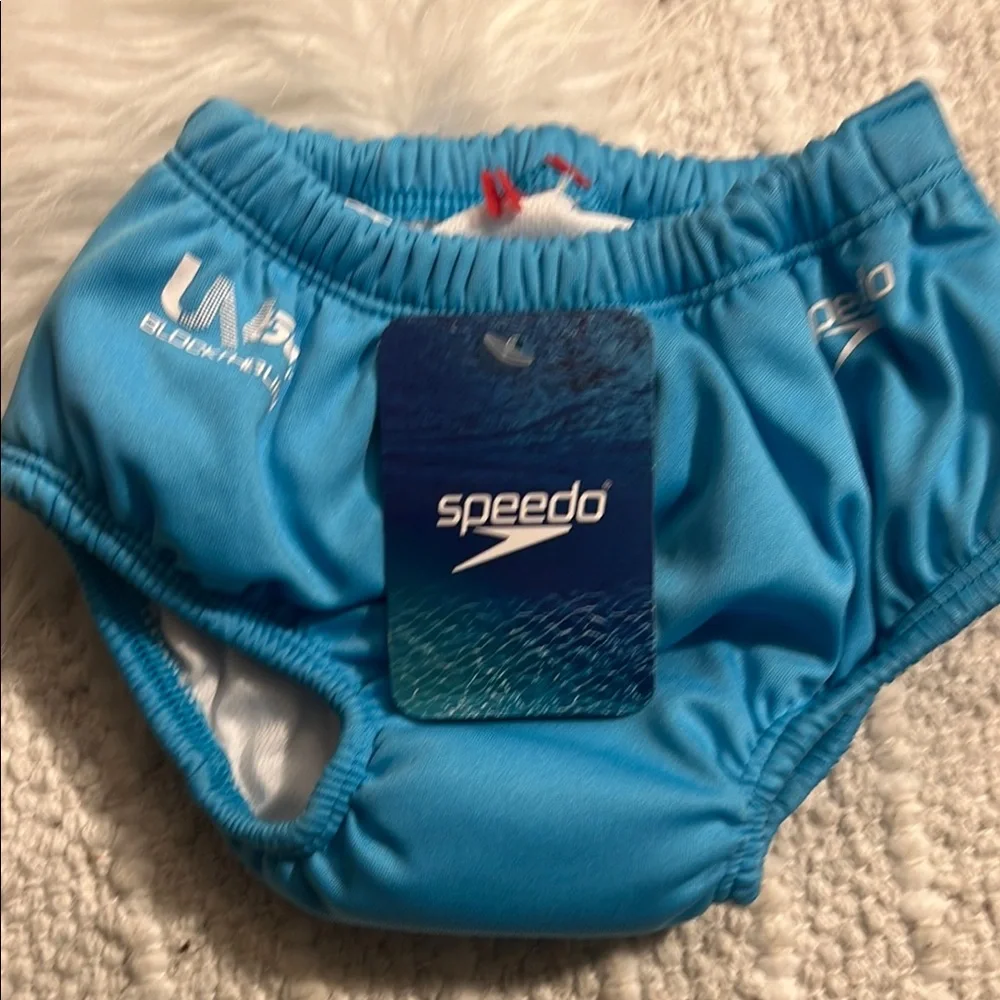 Speedo Boys' UV Swim Diaper with Snaps Small (6 months) 10-18 lbs Surf Blue